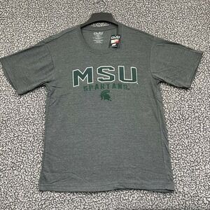 Michigan State Spartans Shirt Men Extra Large‎ Gray OVB Short Sleeve New XL